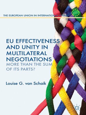cover image of EU Effectiveness and Unity in Multilateral Negotiations
